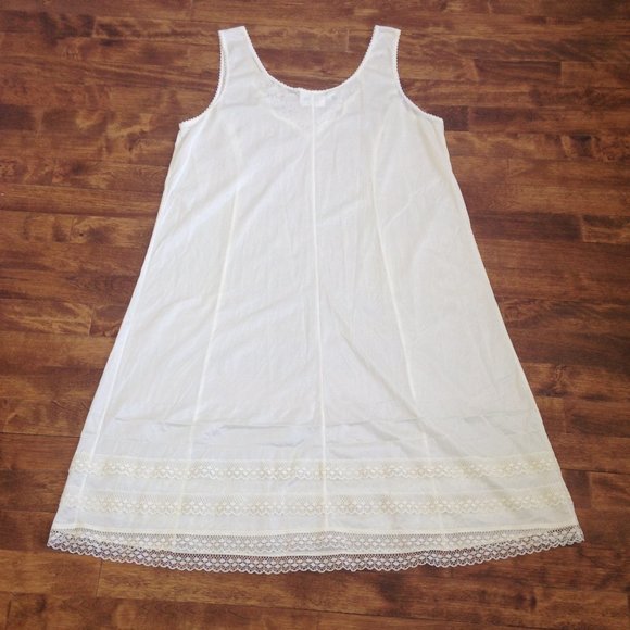 VINTAGE Image - Ivory Slip Dress - Picture 8 of 8
